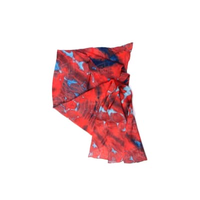 شال‎ ‎ابریشمی‎ ‎‎باتیک‎ ‎‎سایز‎ ‎200‎ cm‎ ‎ ‎‎قرمز‎ ‎‎طرح‎ ‎نشاط‎ ‎ ‎‎‎